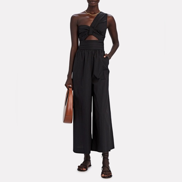 A.L.C. Athelia One Shoulder Jumpsuit ALC Black, 4 - Picture 3 of 7